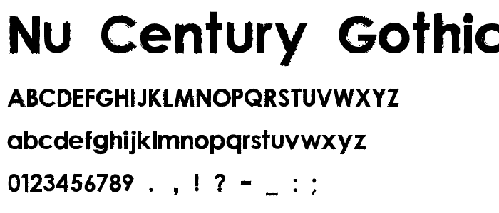 nu-century-gothic Bold font